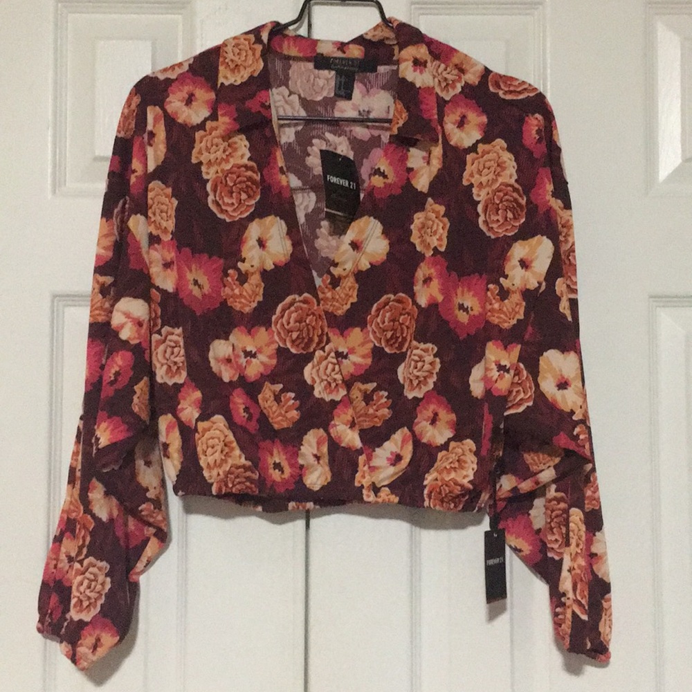 Long sleeve elastic waist shirt